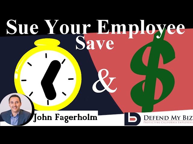 How To Sue Your Employee