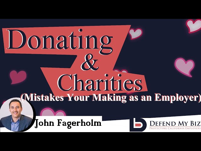 90% of employers Don't Know They Are Making These Mistakes With Charity